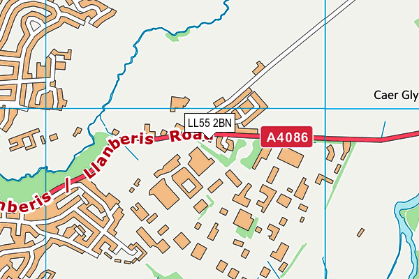 LL55 2BN map - OS VectorMap District (Ordnance Survey)