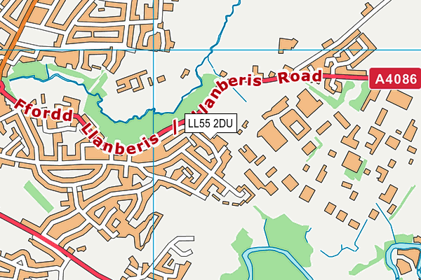 LL55 2DU map - OS VectorMap District (Ordnance Survey)