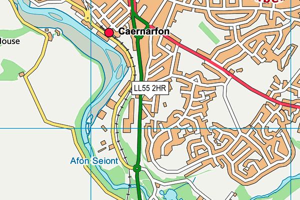 LL55 2HR map - OS VectorMap District (Ordnance Survey)