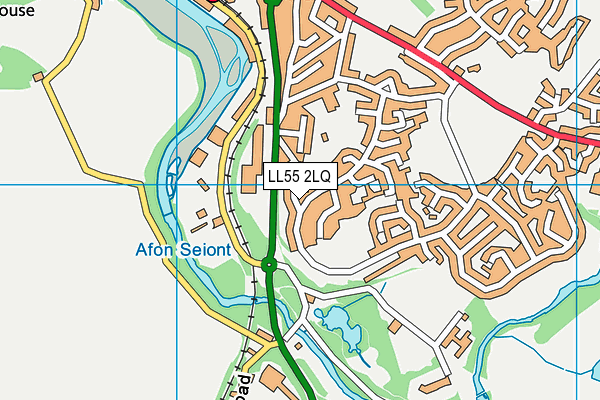 LL55 2LQ map - OS VectorMap District (Ordnance Survey)