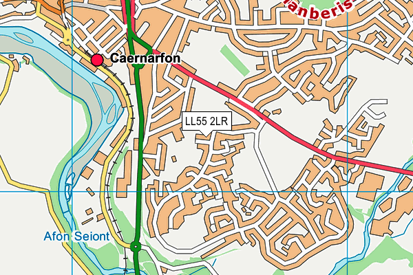 LL55 2LR map - OS VectorMap District (Ordnance Survey)