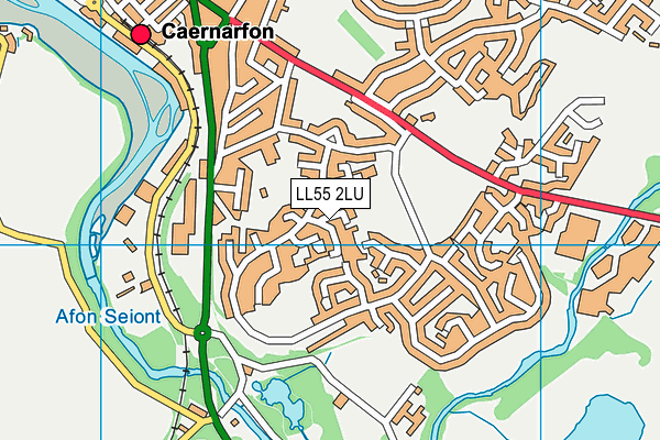 LL55 2LU map - OS VectorMap District (Ordnance Survey)