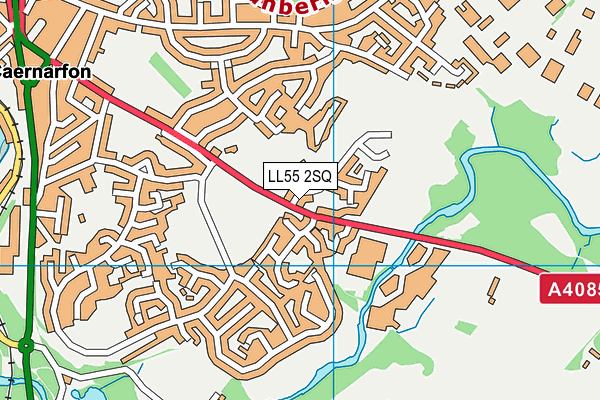 LL55 2SQ map - OS VectorMap District (Ordnance Survey)