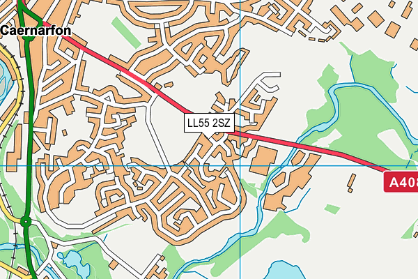 LL55 2SZ map - OS VectorMap District (Ordnance Survey)