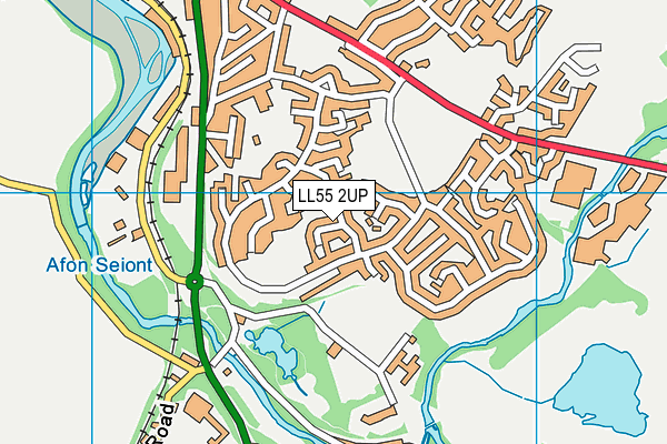 LL55 2UP map - OS VectorMap District (Ordnance Survey)