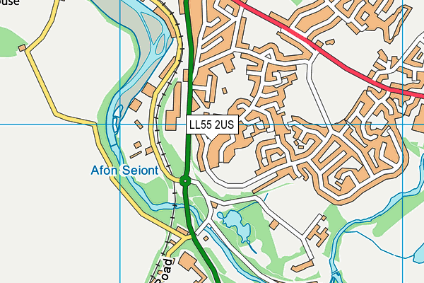 LL55 2US map - OS VectorMap District (Ordnance Survey)