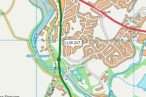 LL55 2UT map - OS VectorMap District (Ordnance Survey)