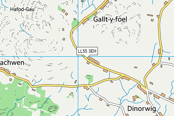 LL55 3EH map - OS VectorMap District (Ordnance Survey)