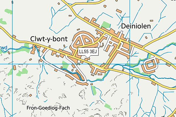 LL55 3EJ map - OS VectorMap District (Ordnance Survey)