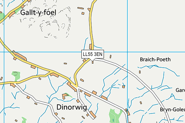 LL55 3EN map - OS VectorMap District (Ordnance Survey)