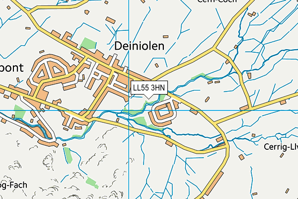 LL55 3HN map - OS VectorMap District (Ordnance Survey)