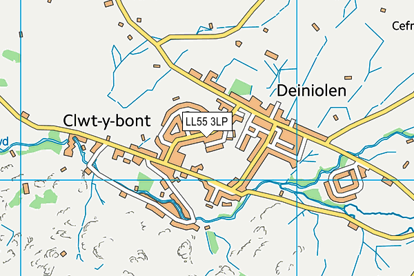 LL55 3LP map - OS VectorMap District (Ordnance Survey)