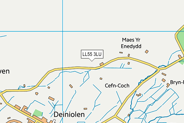 LL55 3LU map - OS VectorMap District (Ordnance Survey)
