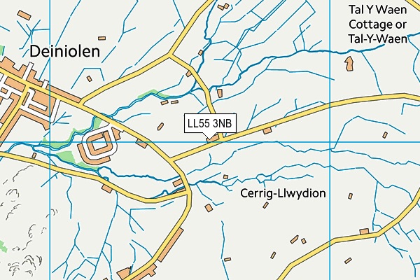 LL55 3NB map - OS VectorMap District (Ordnance Survey)