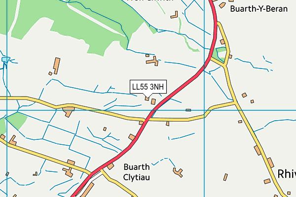 LL55 3NH map - OS VectorMap District (Ordnance Survey)
