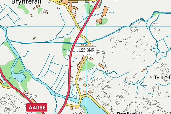 LL55 3NR map - OS VectorMap District (Ordnance Survey)