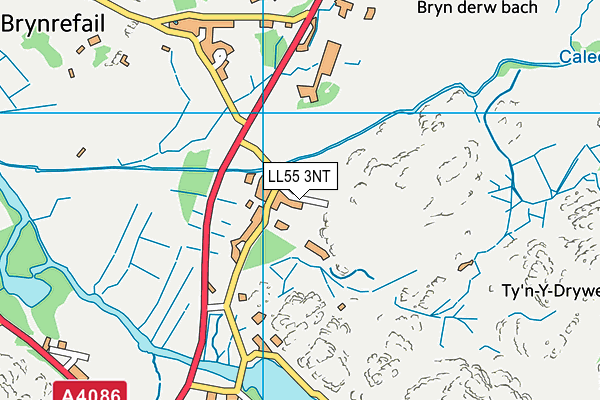 LL55 3NT map - OS VectorMap District (Ordnance Survey)