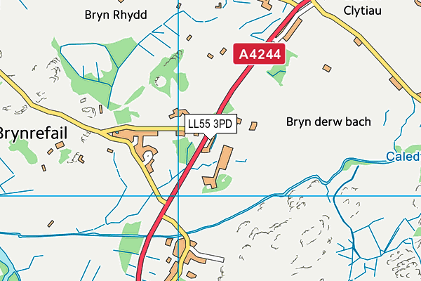 LL55 3PD map - OS VectorMap District (Ordnance Survey)