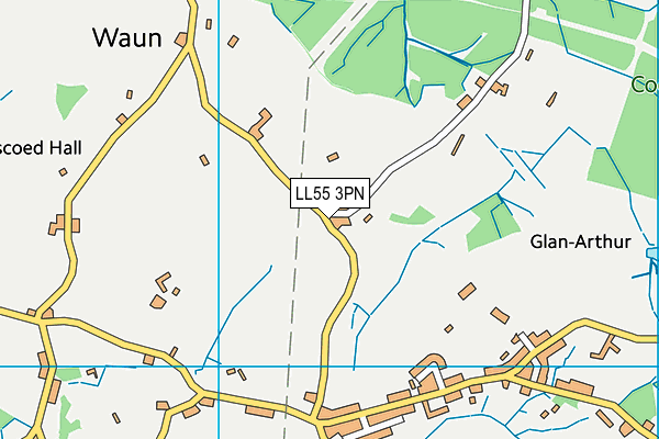 LL55 3PN map - OS VectorMap District (Ordnance Survey)