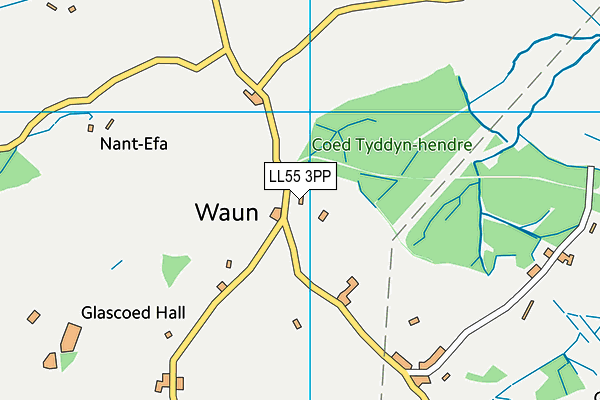 LL55 3PP map - OS VectorMap District (Ordnance Survey)
