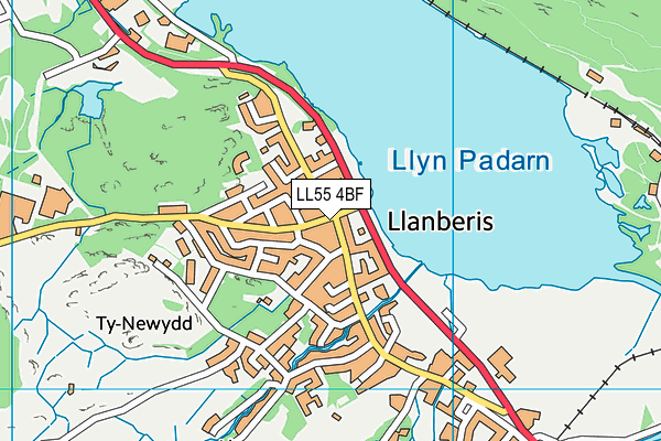 LL55 4BF map - OS VectorMap District (Ordnance Survey)