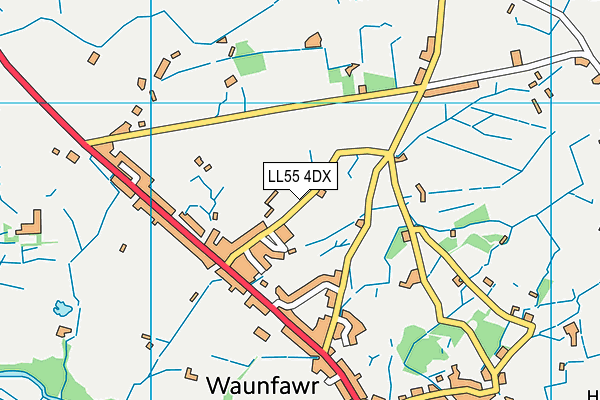 LL55 4DX map - OS VectorMap District (Ordnance Survey)
