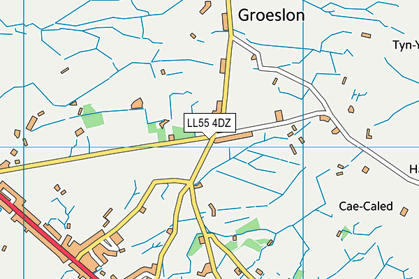 LL55 4DZ map - OS VectorMap District (Ordnance Survey)