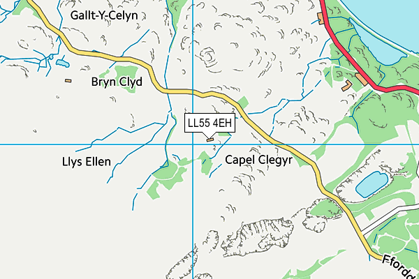 LL55 4EH map - OS VectorMap District (Ordnance Survey)