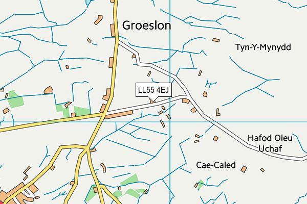 LL55 4EJ map - OS VectorMap District (Ordnance Survey)
