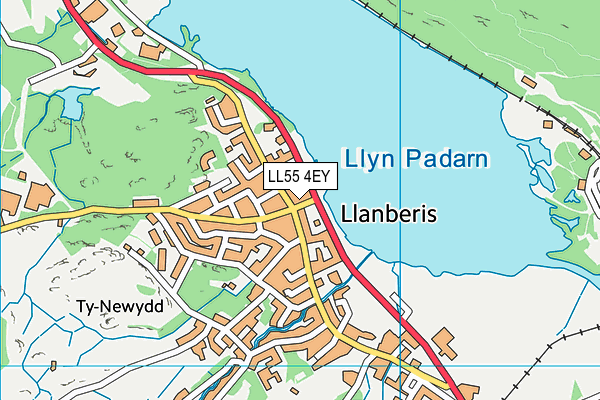 LL55 4EY map - OS VectorMap District (Ordnance Survey)