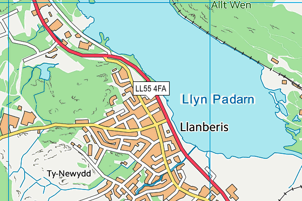 LL55 4FA map - OS VectorMap District (Ordnance Survey)