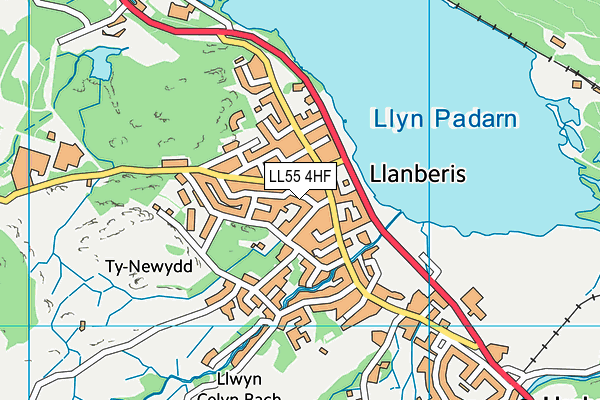 LL55 4HF map - OS VectorMap District (Ordnance Survey)
