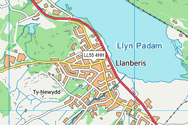 LL55 4HH map - OS VectorMap District (Ordnance Survey)