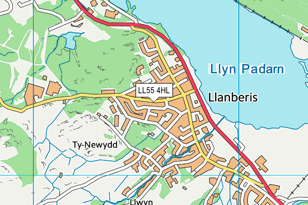 LL55 4HL map - OS VectorMap District (Ordnance Survey)