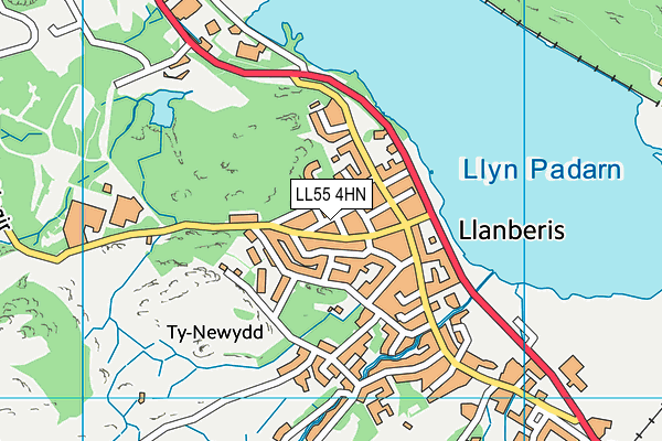 LL55 4HN map - OS VectorMap District (Ordnance Survey)