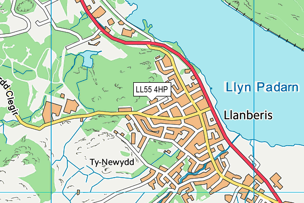 LL55 4HP map - OS VectorMap District (Ordnance Survey)