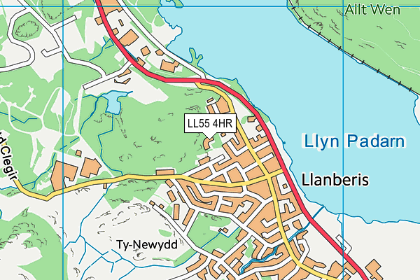 LL55 4HR map - OS VectorMap District (Ordnance Survey)