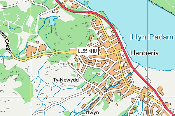 LL55 4HU map - OS VectorMap District (Ordnance Survey)