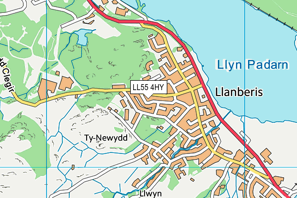 LL55 4HY map - OS VectorMap District (Ordnance Survey)