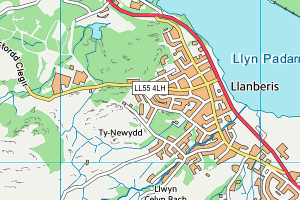 LL55 4LH map - OS VectorMap District (Ordnance Survey)