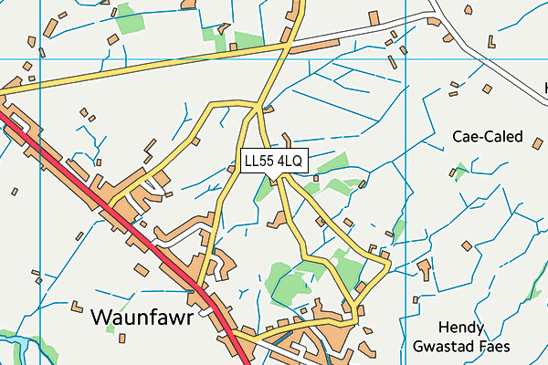 LL55 4LQ map - OS VectorMap District (Ordnance Survey)