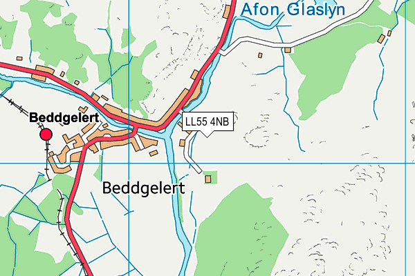 LL55 4NB map - OS VectorMap District (Ordnance Survey)
