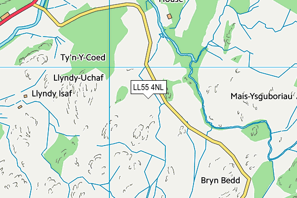 LL55 4NL map - OS VectorMap District (Ordnance Survey)