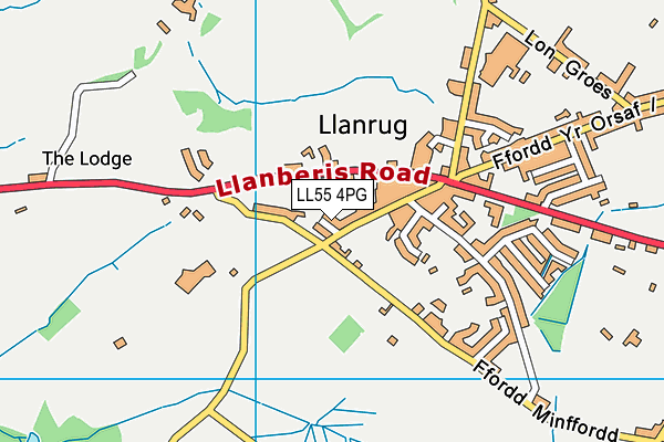 LL55 4PG map - OS VectorMap District (Ordnance Survey)