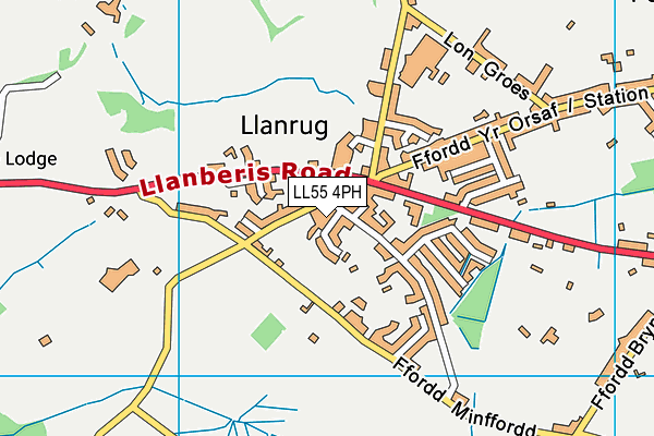 LL55 4PH map - OS VectorMap District (Ordnance Survey)