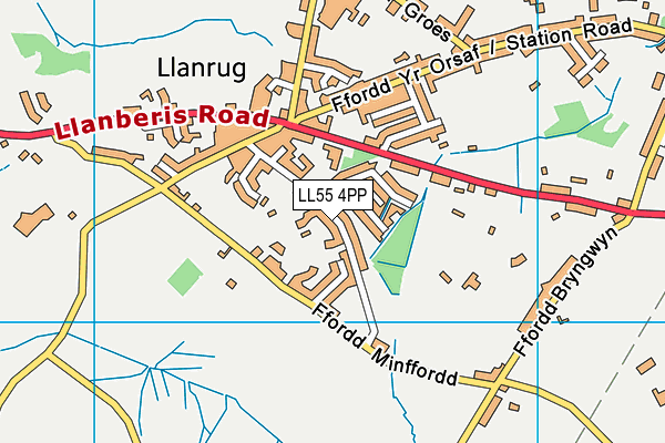 LL55 4PP map - OS VectorMap District (Ordnance Survey)