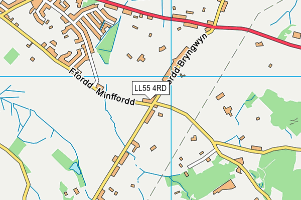LL55 4RD map - OS VectorMap District (Ordnance Survey)