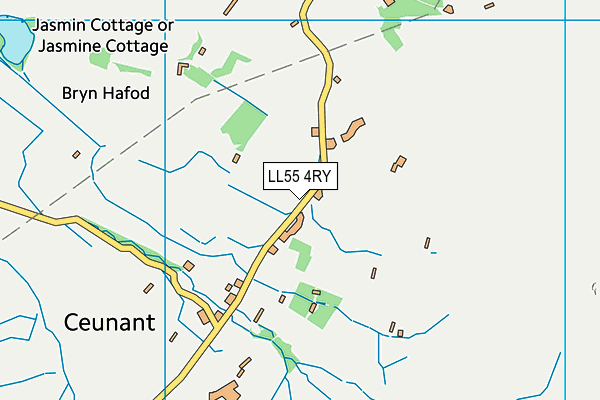 LL55 4RY map - OS VectorMap District (Ordnance Survey)