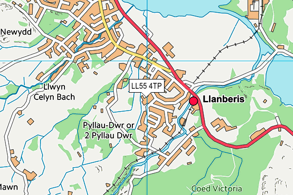 LL55 4TP map - OS VectorMap District (Ordnance Survey)