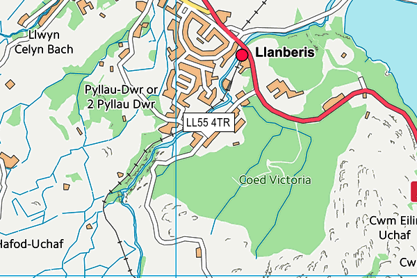 LL55 4TR map - OS VectorMap District (Ordnance Survey)